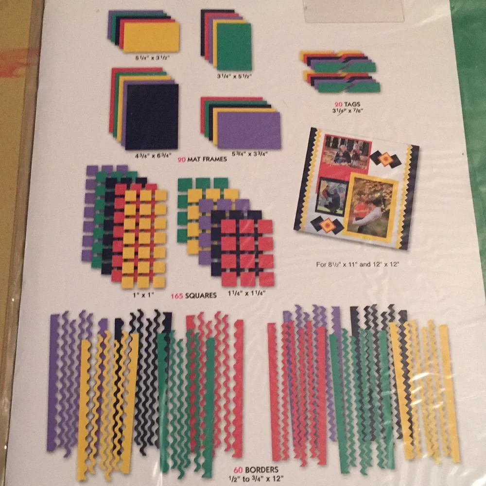 Scrapbooking Page Accents Blue & Primary